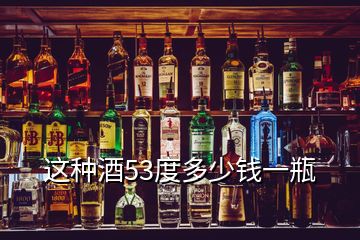 這種酒53度多少錢一瓶