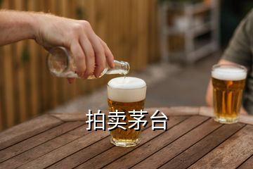 拍賣茅臺(tái)