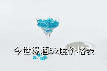 今世緣酒52度價(jià)格表