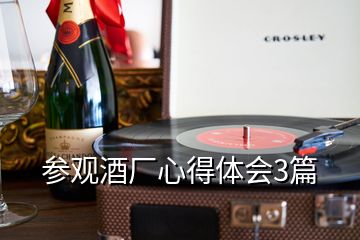 參觀酒廠心得體會(huì)3篇