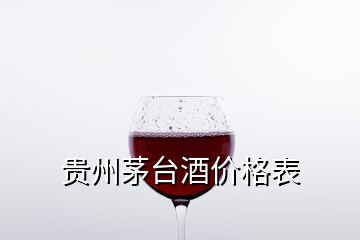 貴州茅臺(tái)酒價(jià)格表