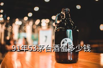 91年53茅臺(tái)酒值多少錢