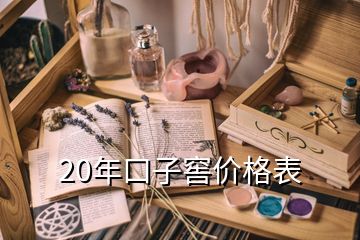 20年口子窖價(jià)格表