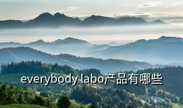 everybody labo產(chǎn)品有哪些