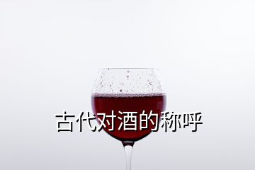 古代對(duì)酒的稱(chēng)呼