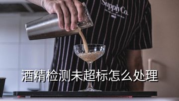 酒精檢測(cè)未超標(biāo)怎么處理