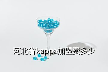 河北省kappa加盟費(fèi)多少