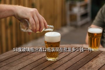 53度玻璃瓶汾酒12瓶裝現(xiàn)在批發(fā)多少錢一件