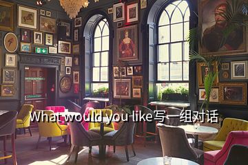 What would you like寫一組對(duì)話