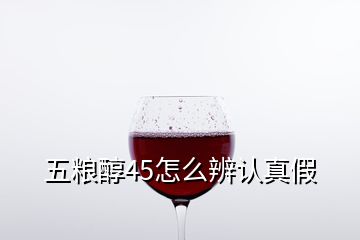 五糧醇45怎么辨認(rèn)真假