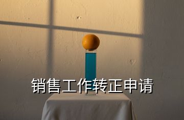 銷(xiāo)售工作轉(zhuǎn)正申請(qǐng)