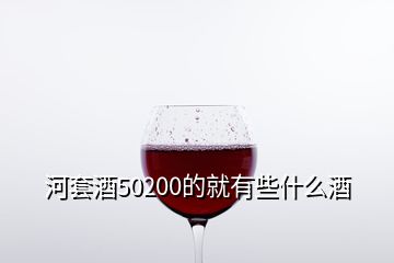 河套酒50200的就有些什么酒