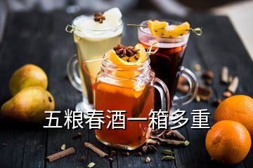 五糧春酒一箱多重