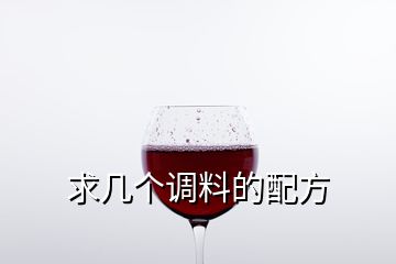 求幾個(gè)調(diào)料的配方