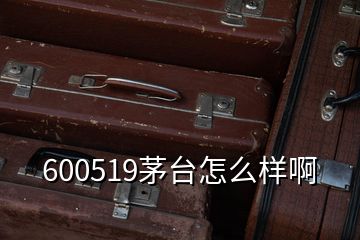 600519茅臺(tái)怎么樣啊