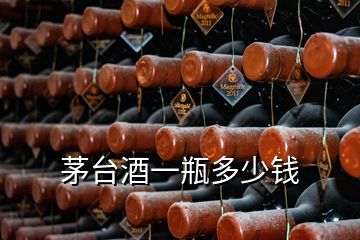 茅臺(tái)酒一瓶多少錢