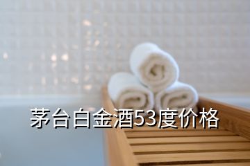 茅臺(tái)白金酒53度價(jià)格