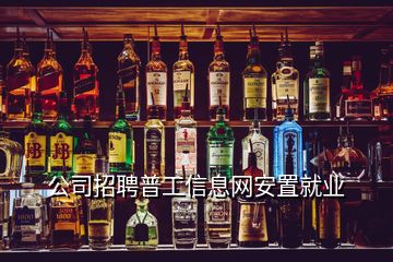 公司招聘普工信息網(wǎng)安置就業(yè)