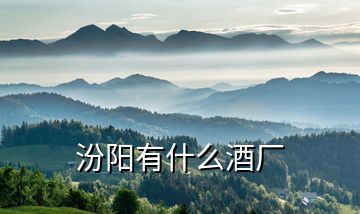 汾陽(yáng)有什么酒廠(chǎng)