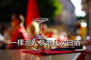 一棵泡人參泡幾次白酒