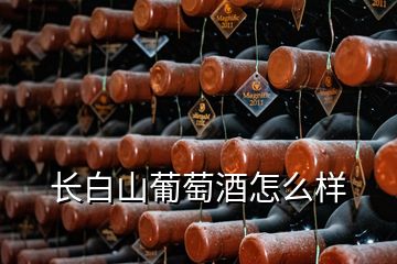 長白山葡萄酒怎么樣