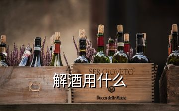 解酒用什么