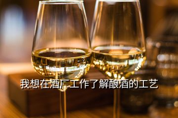 我想在酒廠工作了解釀酒的工藝