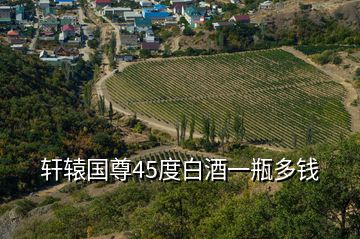 軒轅國(guó)尊45度白酒一瓶多錢