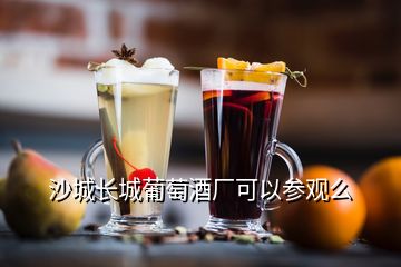 沙城長(zhǎng)城葡萄酒廠可以參觀么