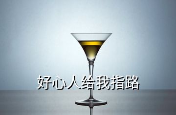 好心人給我指路