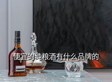 便宜的純糧酒有什么品牌的