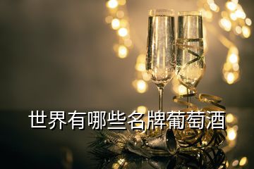 世界有哪些名牌葡萄酒