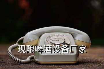 現(xiàn)釀啤酒設(shè)備廠家