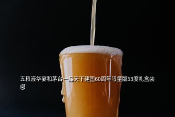 五糧液華宴和茅臺(tái)一品天下建國60周年限量版53度禮盒裝哪