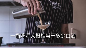 一瓶啤酒大概相當于多少白灑