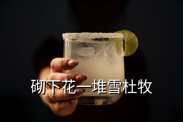 砌下花一堆雪杜牧