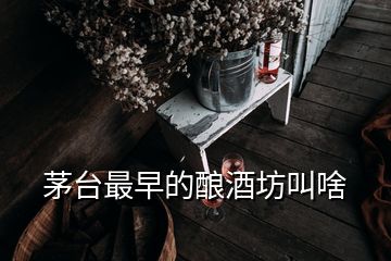 茅臺(tái)最早的釀酒坊叫啥