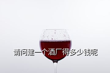 請問建一個酒廠得多少錢呢