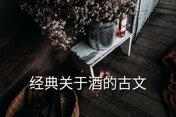 經(jīng)典關(guān)于酒的古文