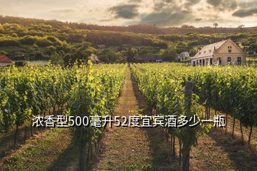 濃香型500毫升52度宜賓酒多少一瓶