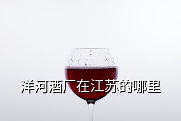 洋河酒廠在江蘇的哪里