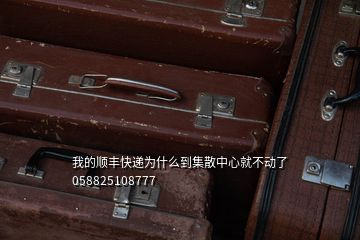 我的順豐快遞為什么到集散中心就不動了058825108777