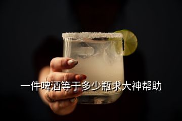 一件啤酒等于多少瓶求大神幫助