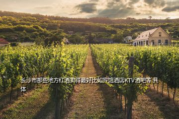 長沙市那些地方紅酒賣得最好比如賓館酒店KTV酒吧等 具體