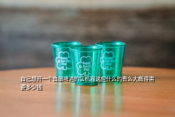 自己想開一個(gè)自釀啤酒的店機(jī)器這些什么的貴么大概得需要多少錢