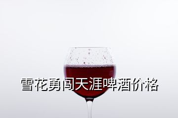 雪花勇闖天涯啤酒價(jià)格