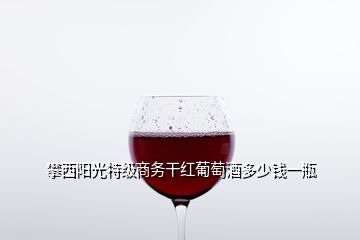 攀西陽光特級(jí)商務(wù)干紅葡萄酒多少錢一瓶