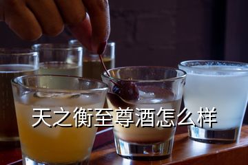 天之衡至尊酒怎么樣