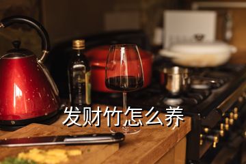 發(fā)財竹怎么養(yǎng)