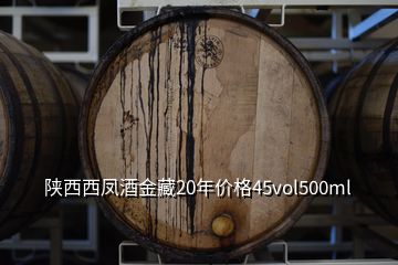 陜西西鳳酒金藏20年價(jià)格45vol500ml